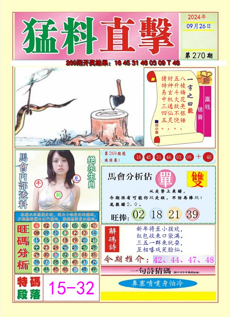 2024270期猛料直击A