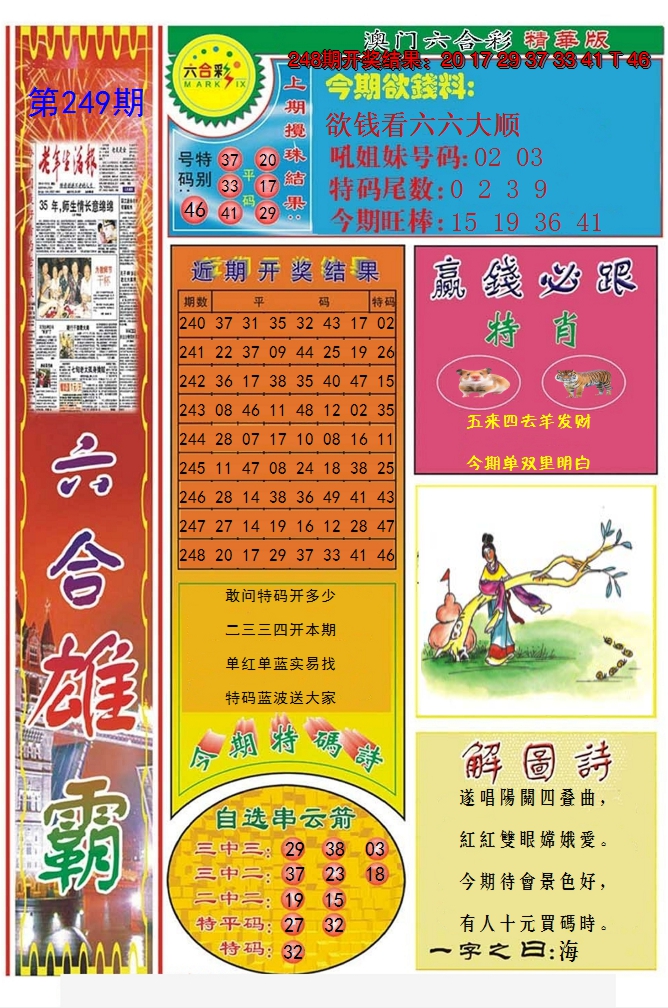 2024249期六合雄霸
