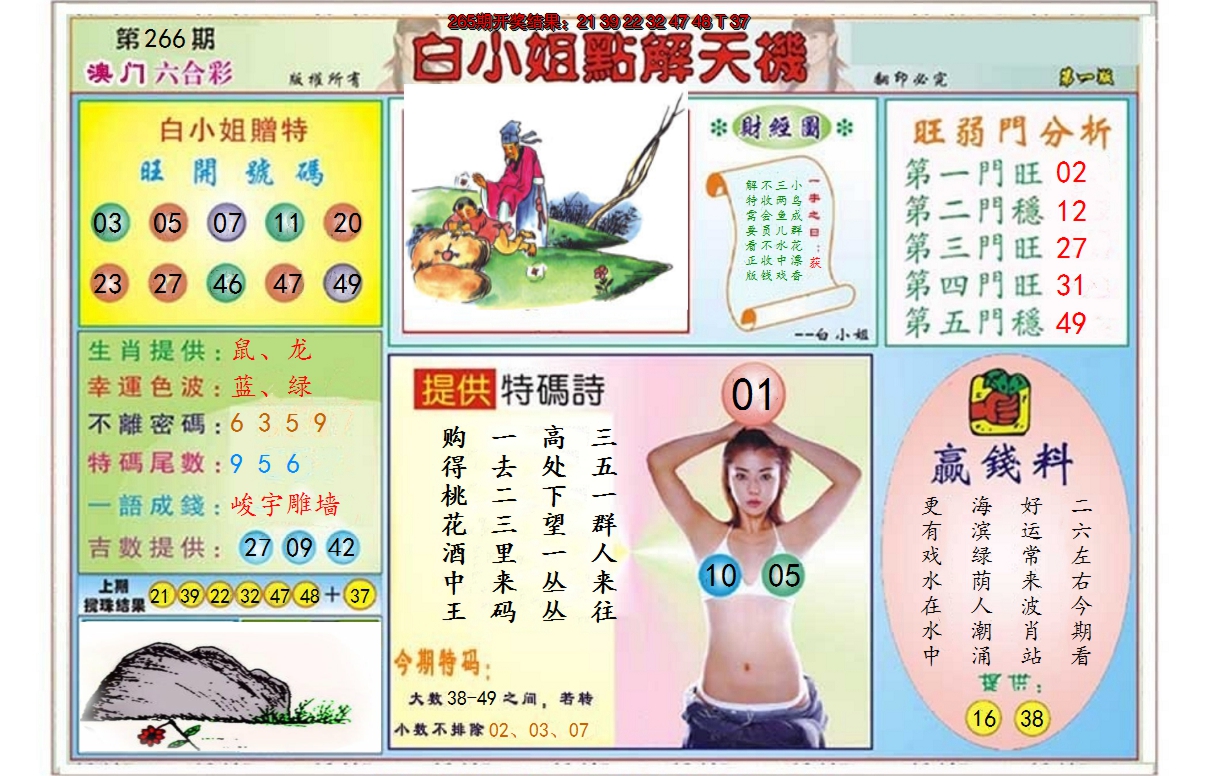 2024266期白小姐点解天机A