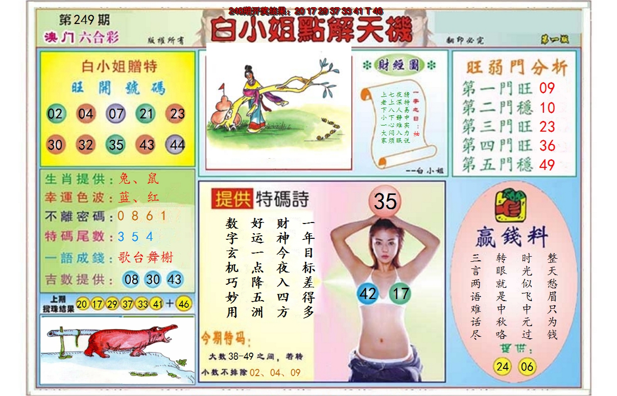 2024249期白小姐点解天机A
