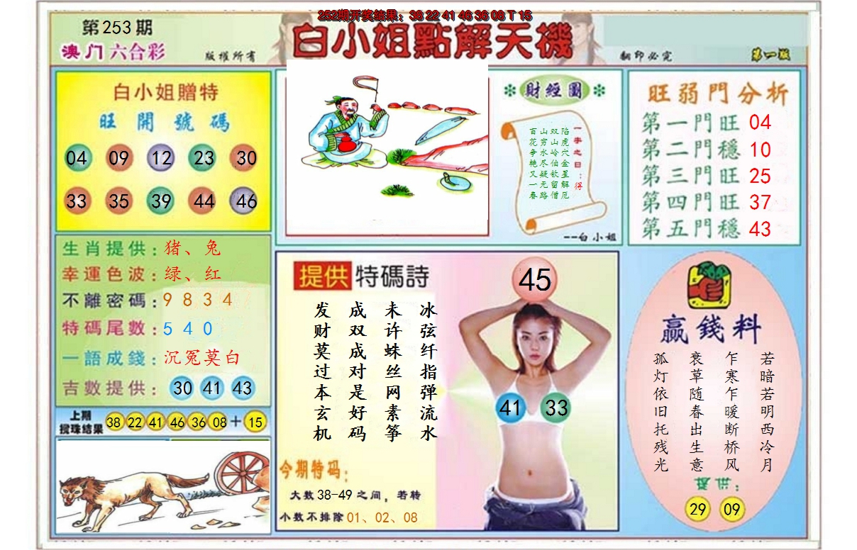 2024253期白小姐点解天机A