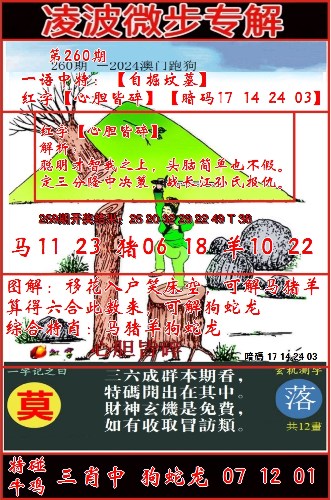 2024260期凌波微步