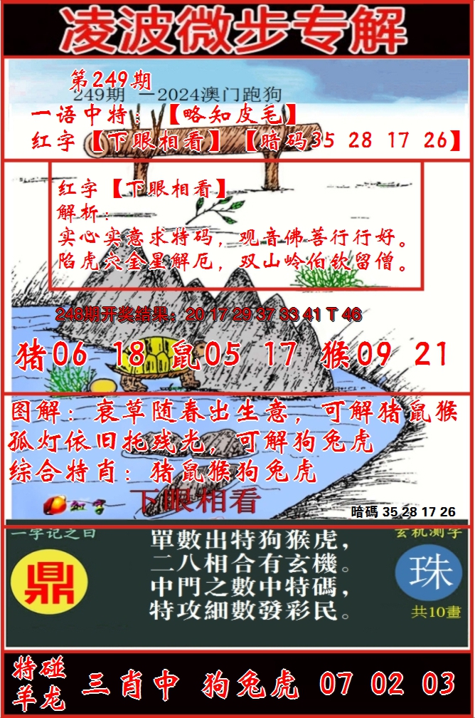 2024249期凌波微步