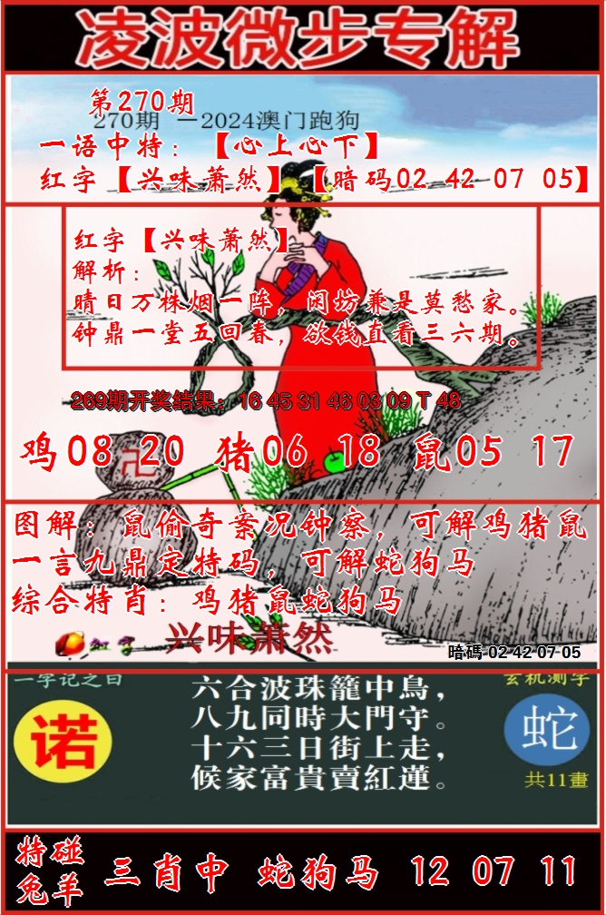 2024270期凌波微步