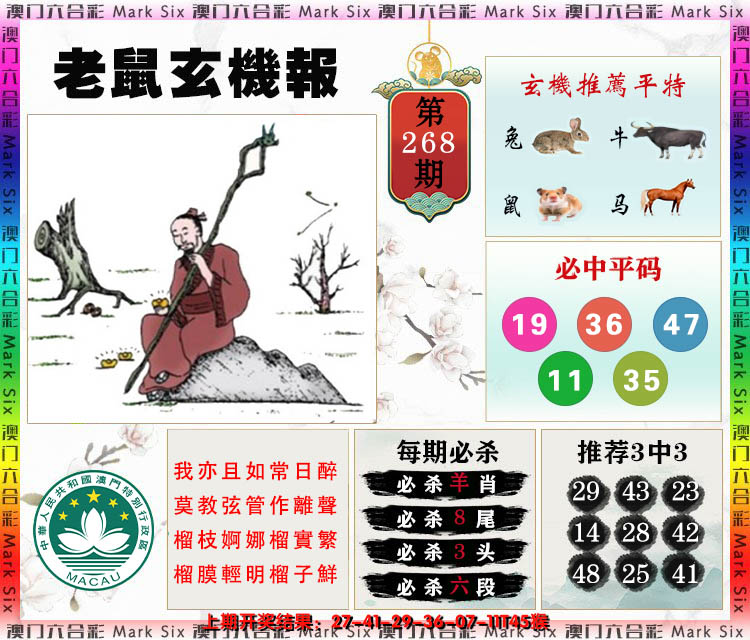 2024268期老鼠玄机报