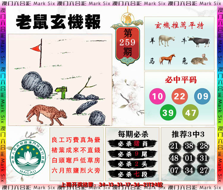 2024259期老鼠玄机报