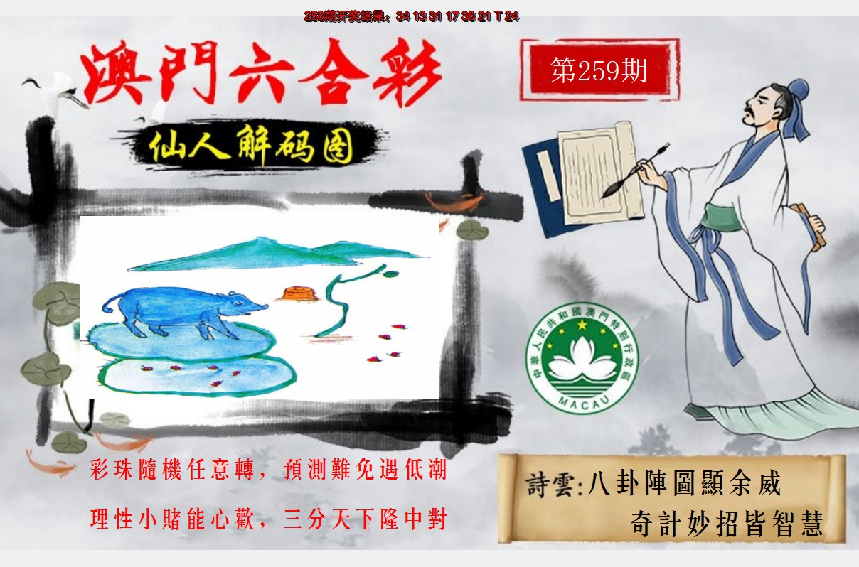 2024259期仙人解码图