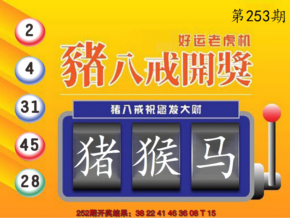 2024253期猪八戒开奖A