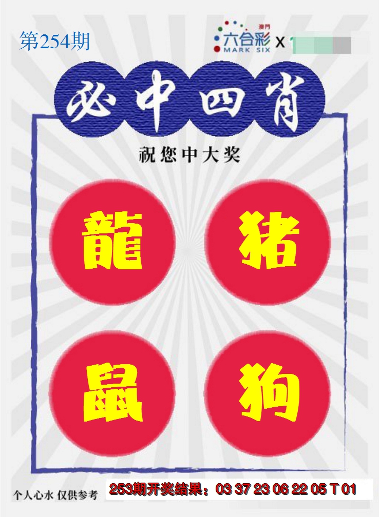 2024254期必中四肖S
