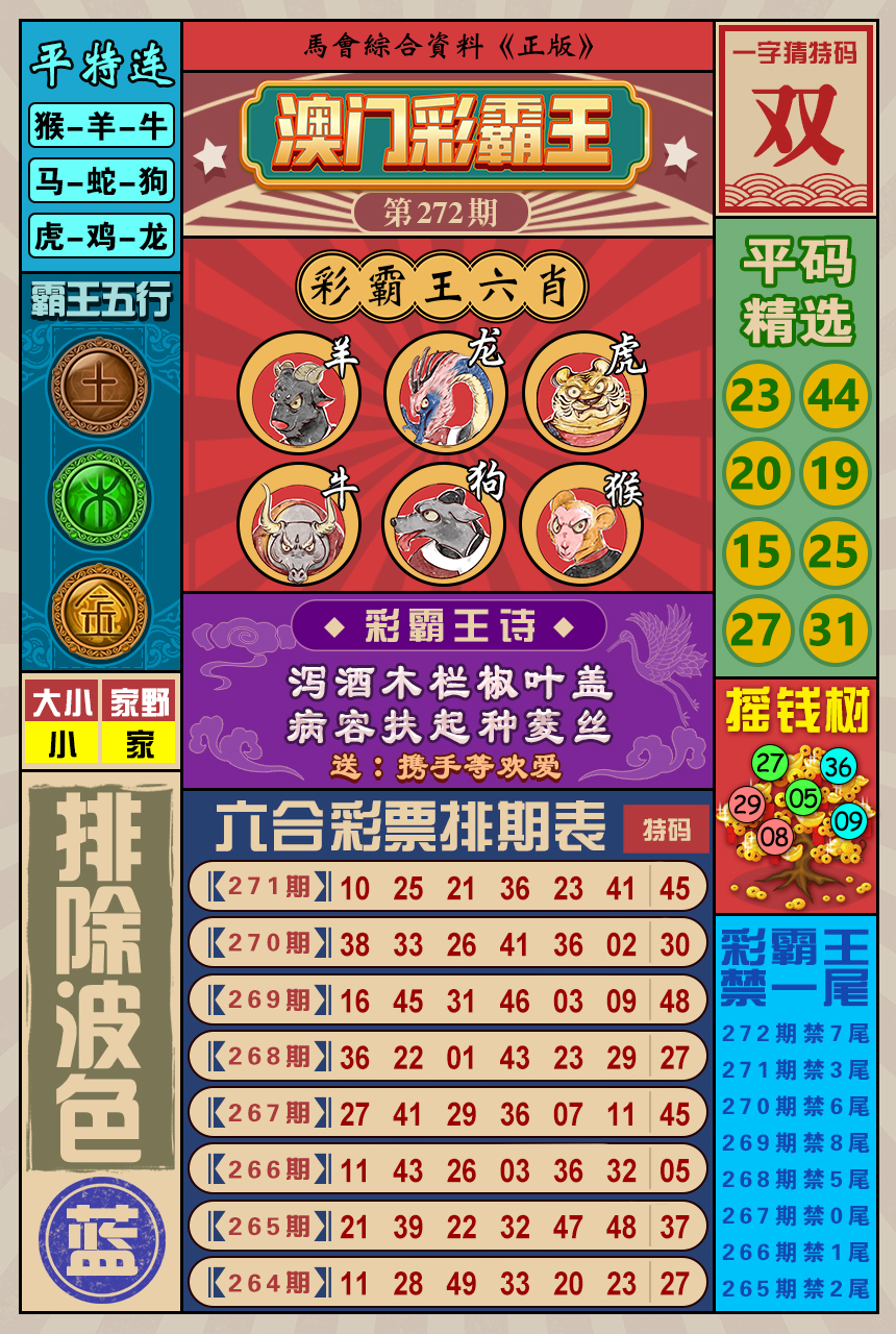 2024272期澳门彩霸王