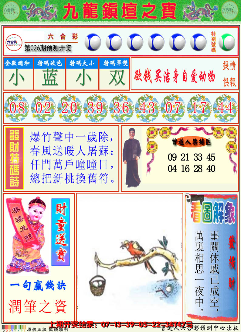 2025026期澳门挂牌解特码A