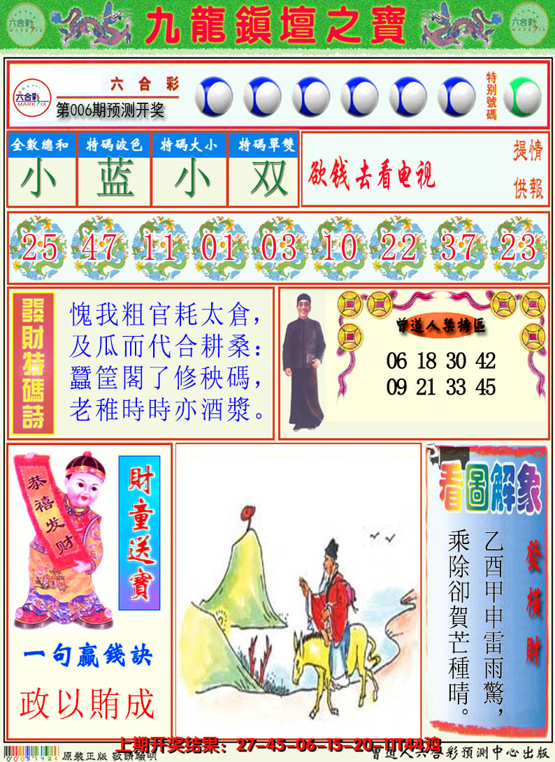 2025006期澳门挂牌解特码A