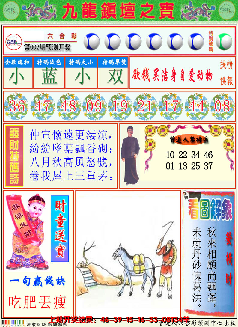 2025002期澳门挂牌解特码A