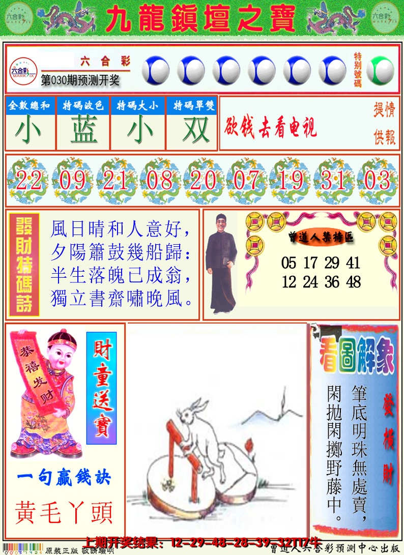 2025030期澳门挂牌解特码A