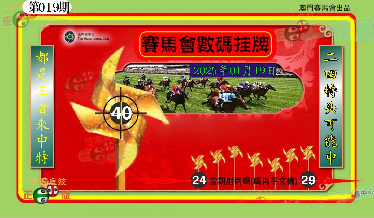 2025019期澳门数码挂牌
