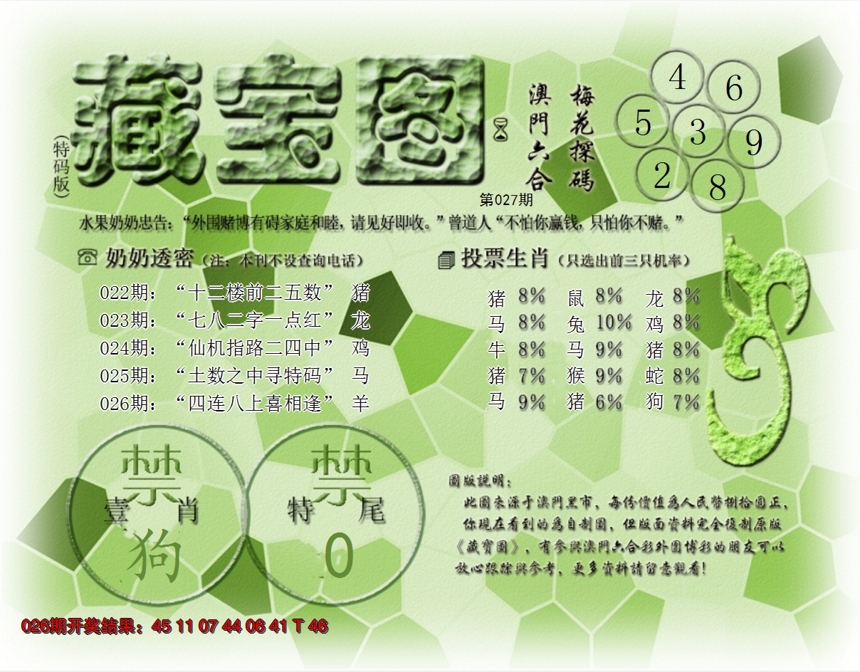 2025027期(水果奶奶藏宝图)最老版