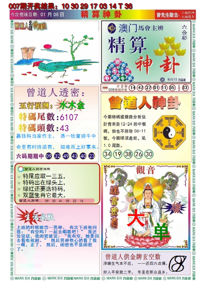 2025008期澳门精算神卦