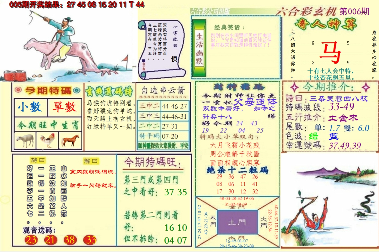 2025006期澳门六合玄机
