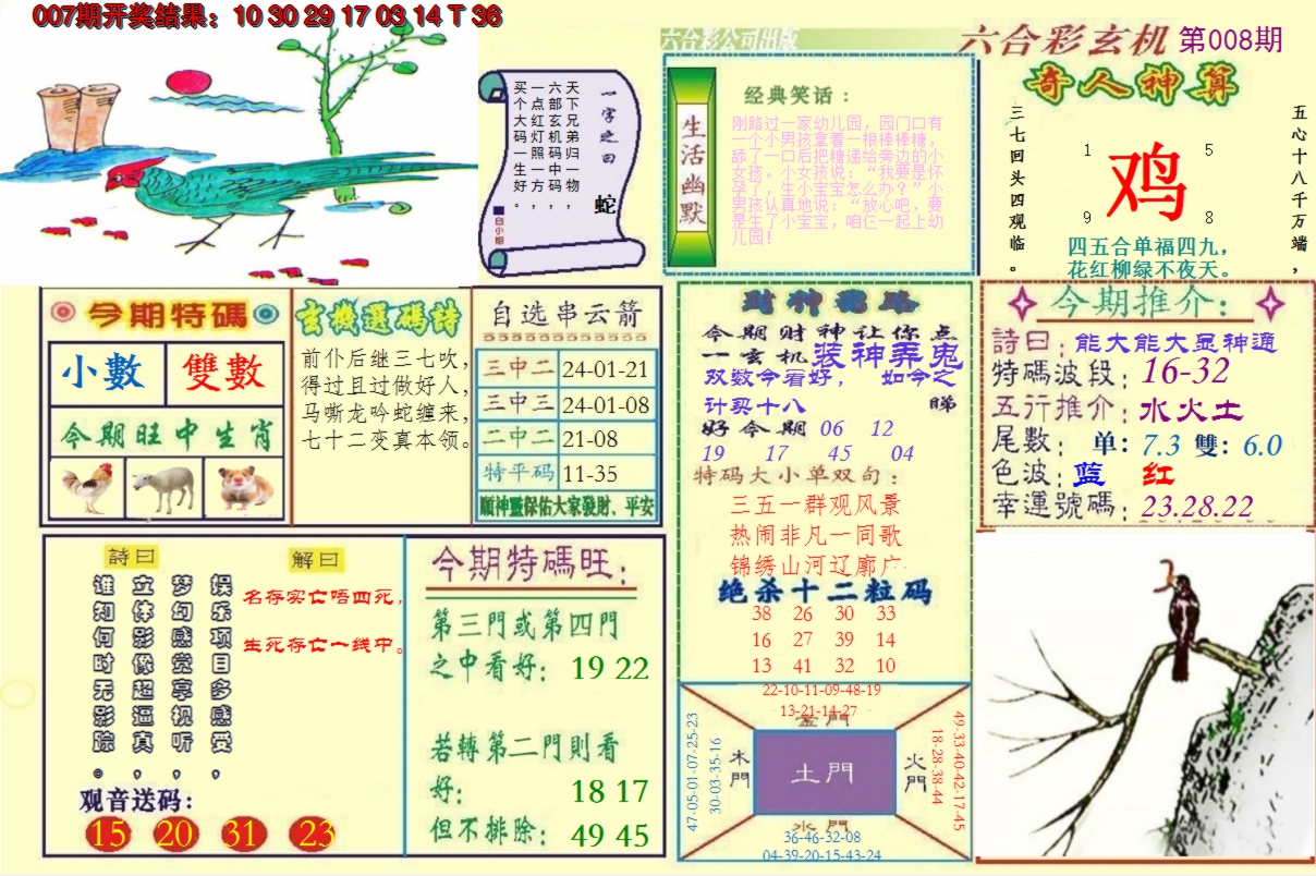 2025008期澳门六合玄机