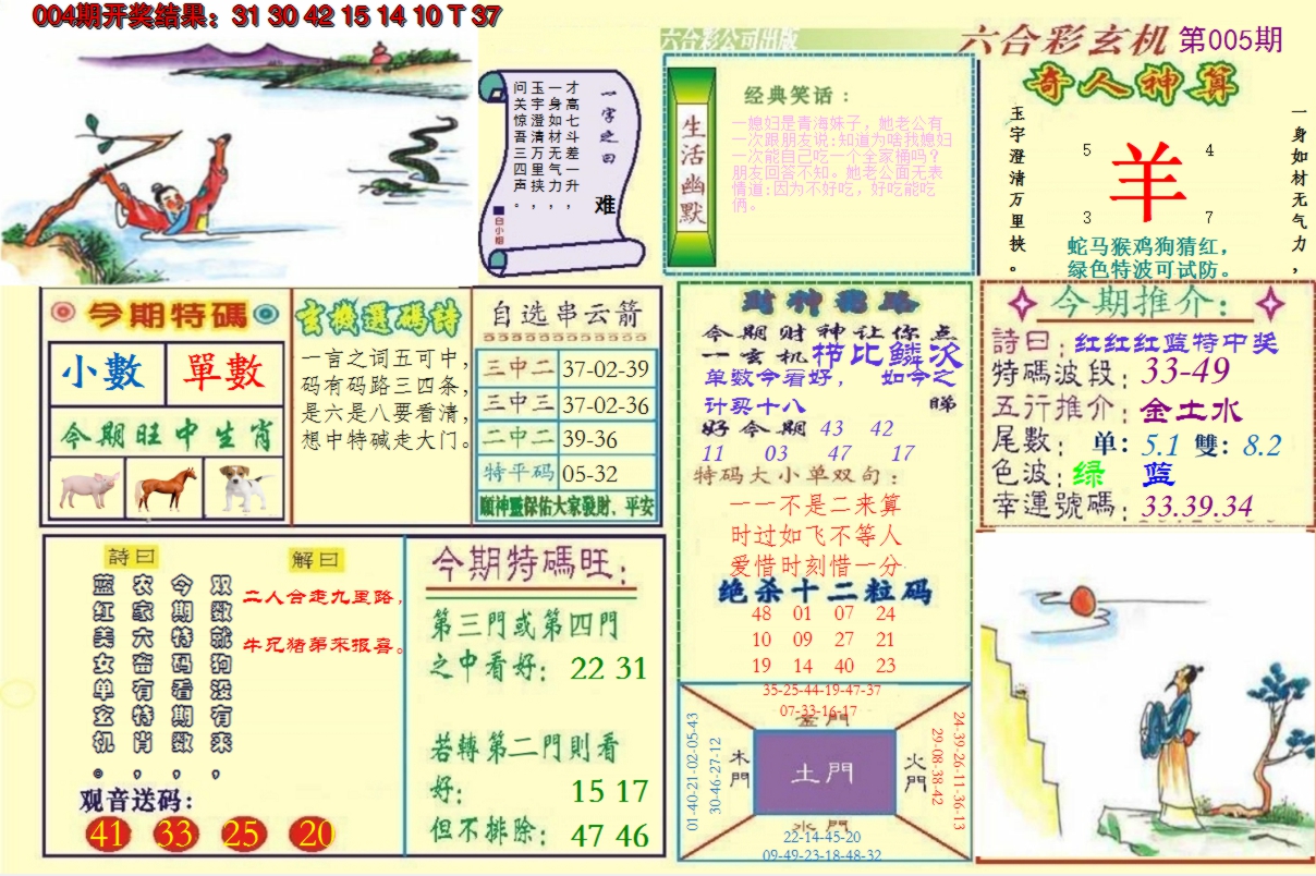 2025005期澳门六合玄机