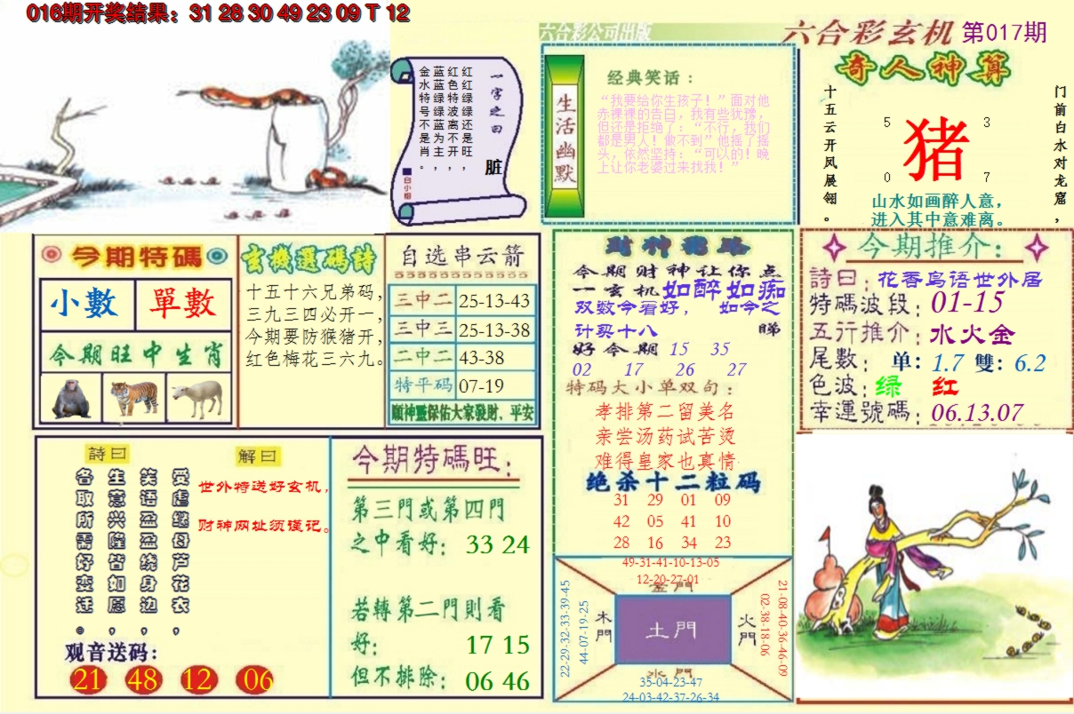 2025017期澳门六合玄机
