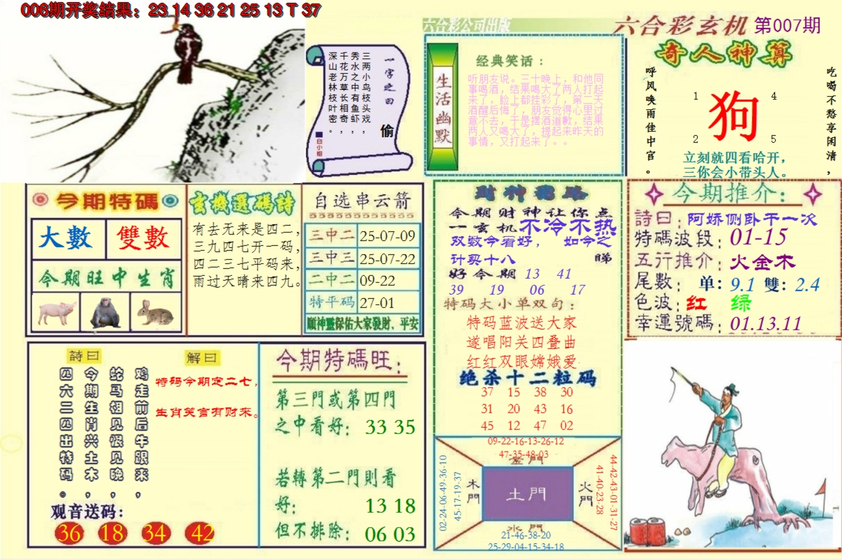 2025007期澳门六合玄机