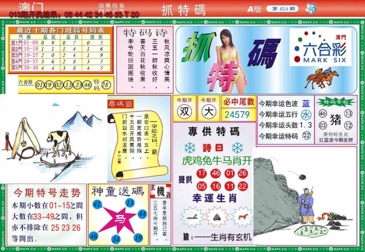 2025014期澳门抓特码A