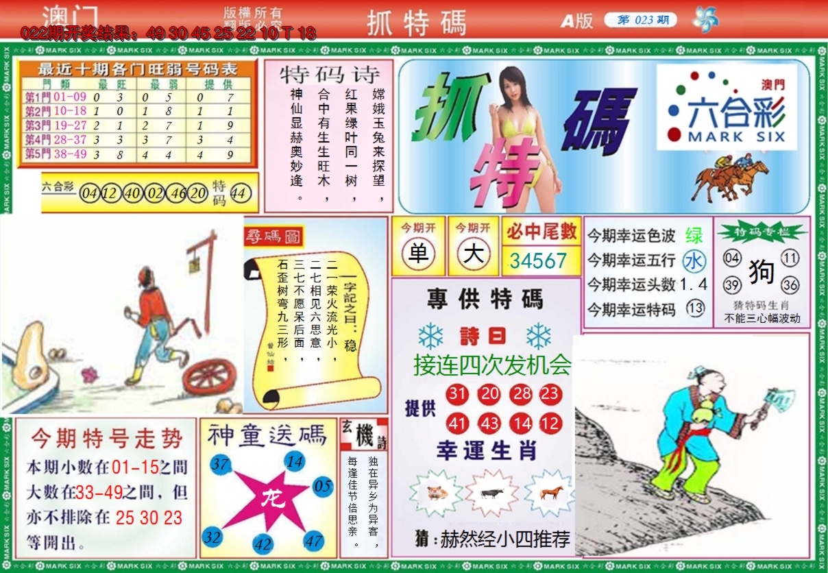 2025023期澳门抓特码A