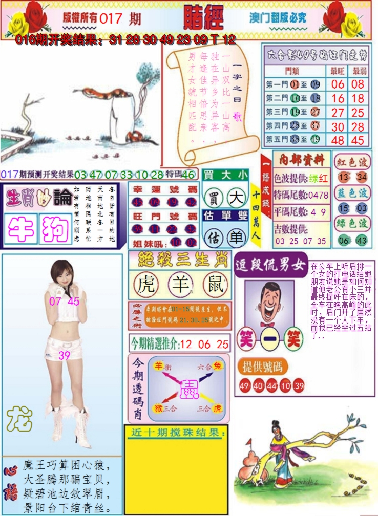 2025017期澳门赌经