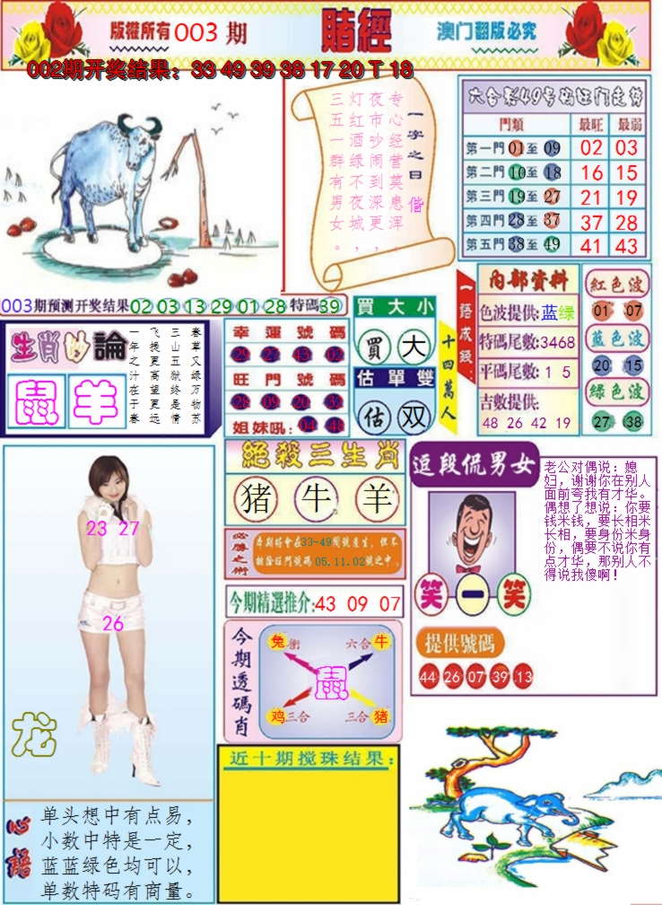 2025003期澳门赌经