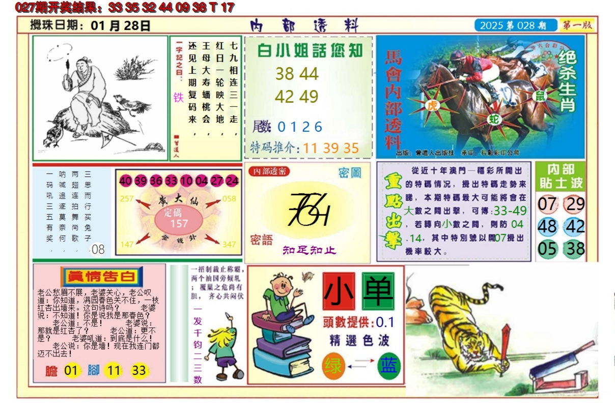 2025028期澳门内部透料A