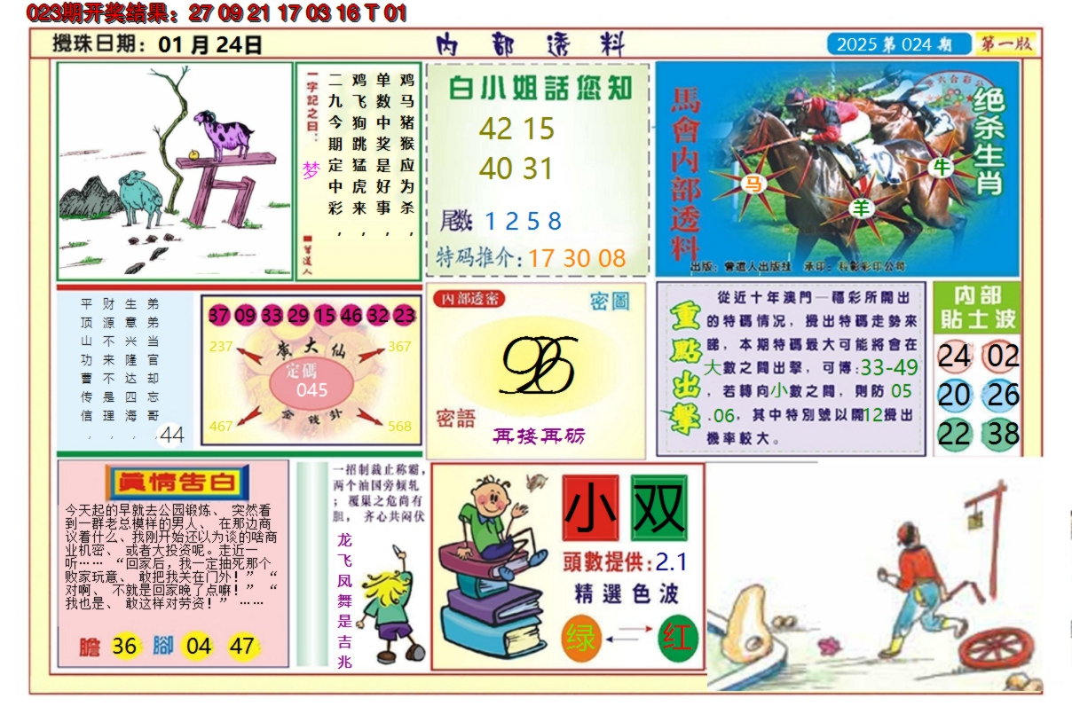 2025024期澳门内部透料A