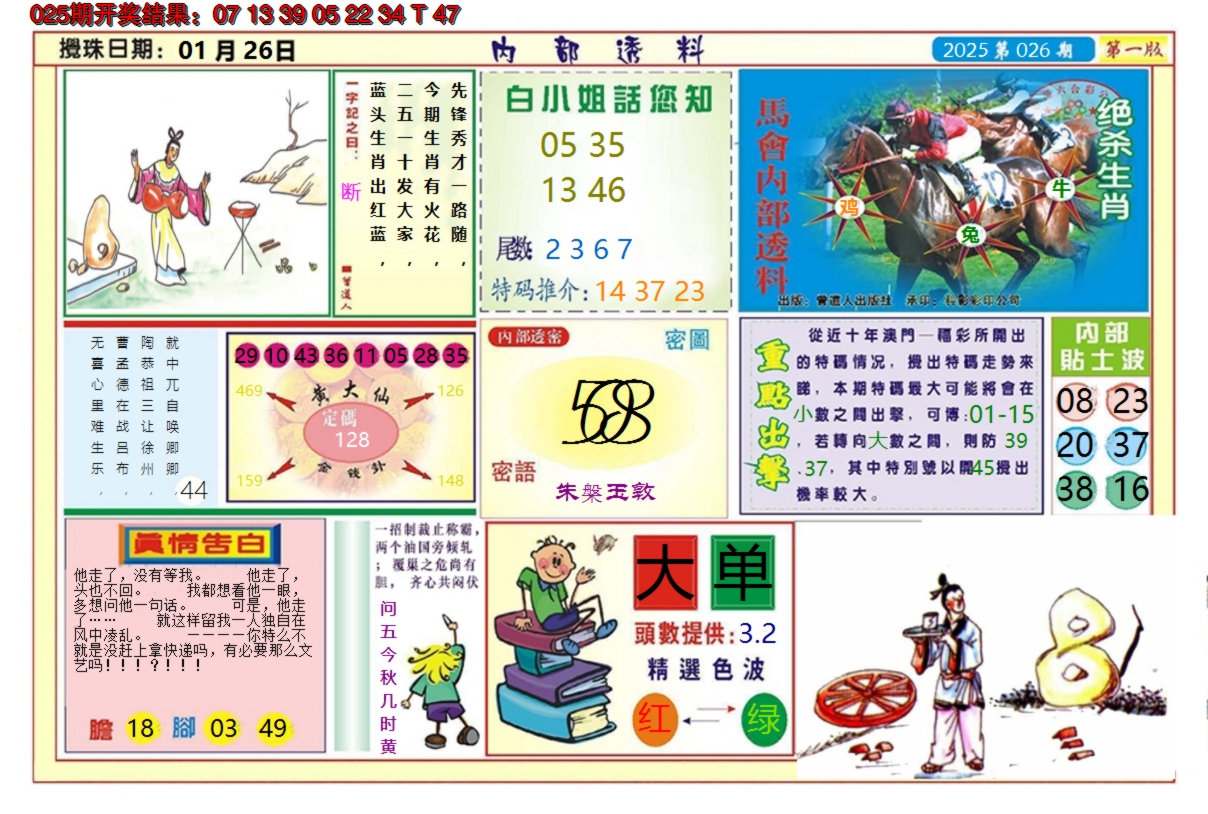 2025026期澳门内部透料A