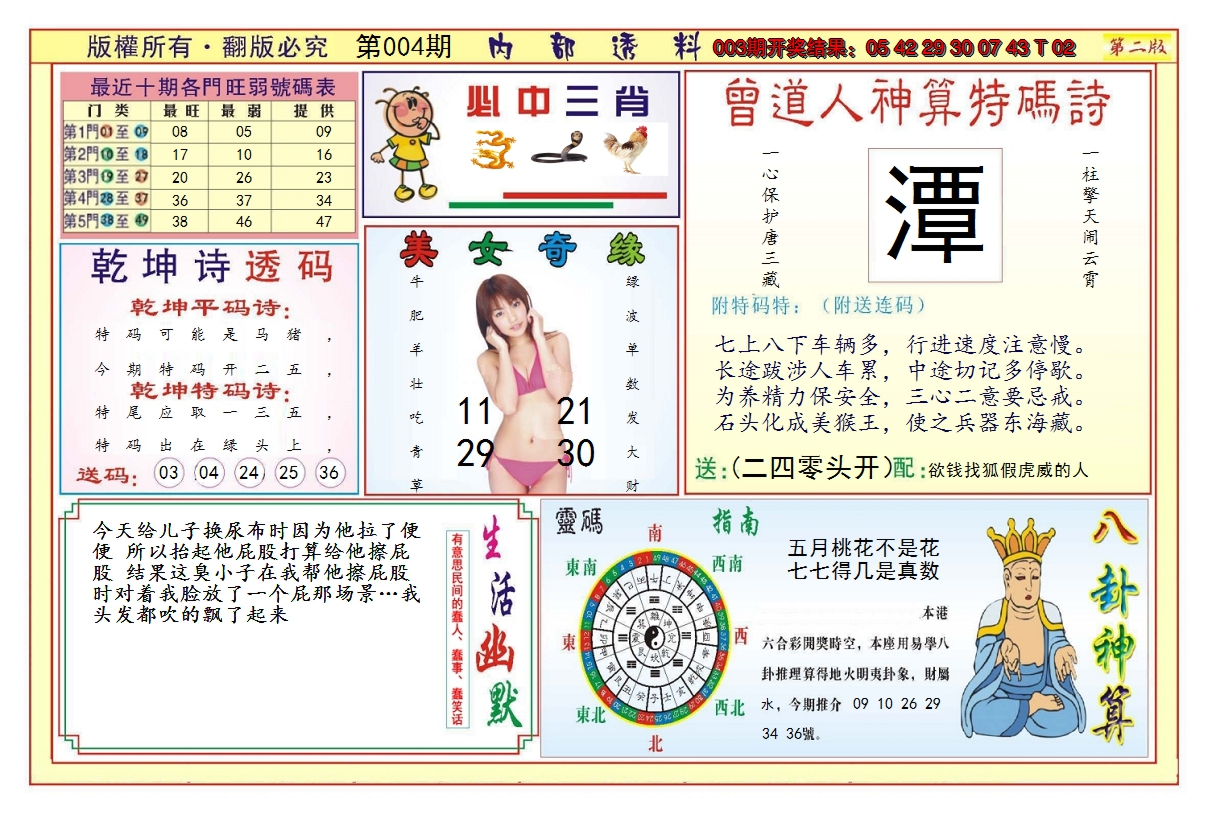 2025004期澳门内部透料B
