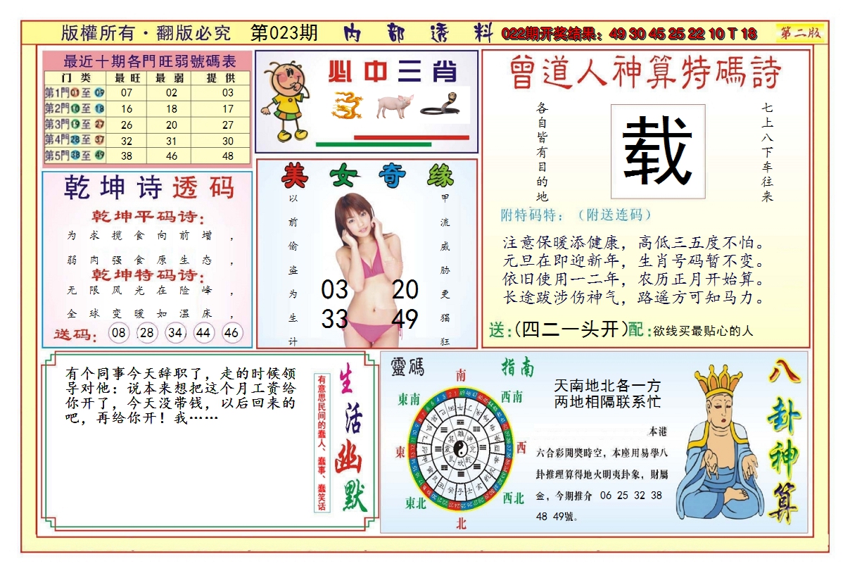2025023期澳门内部透料B