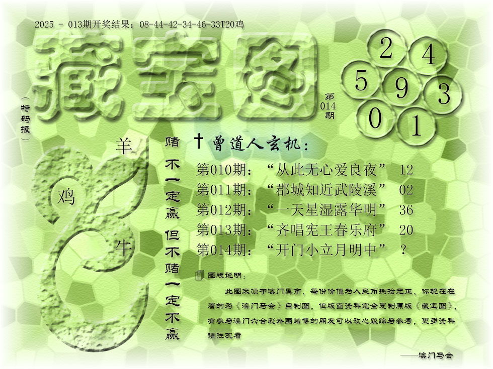 2025014期《藏宝图》