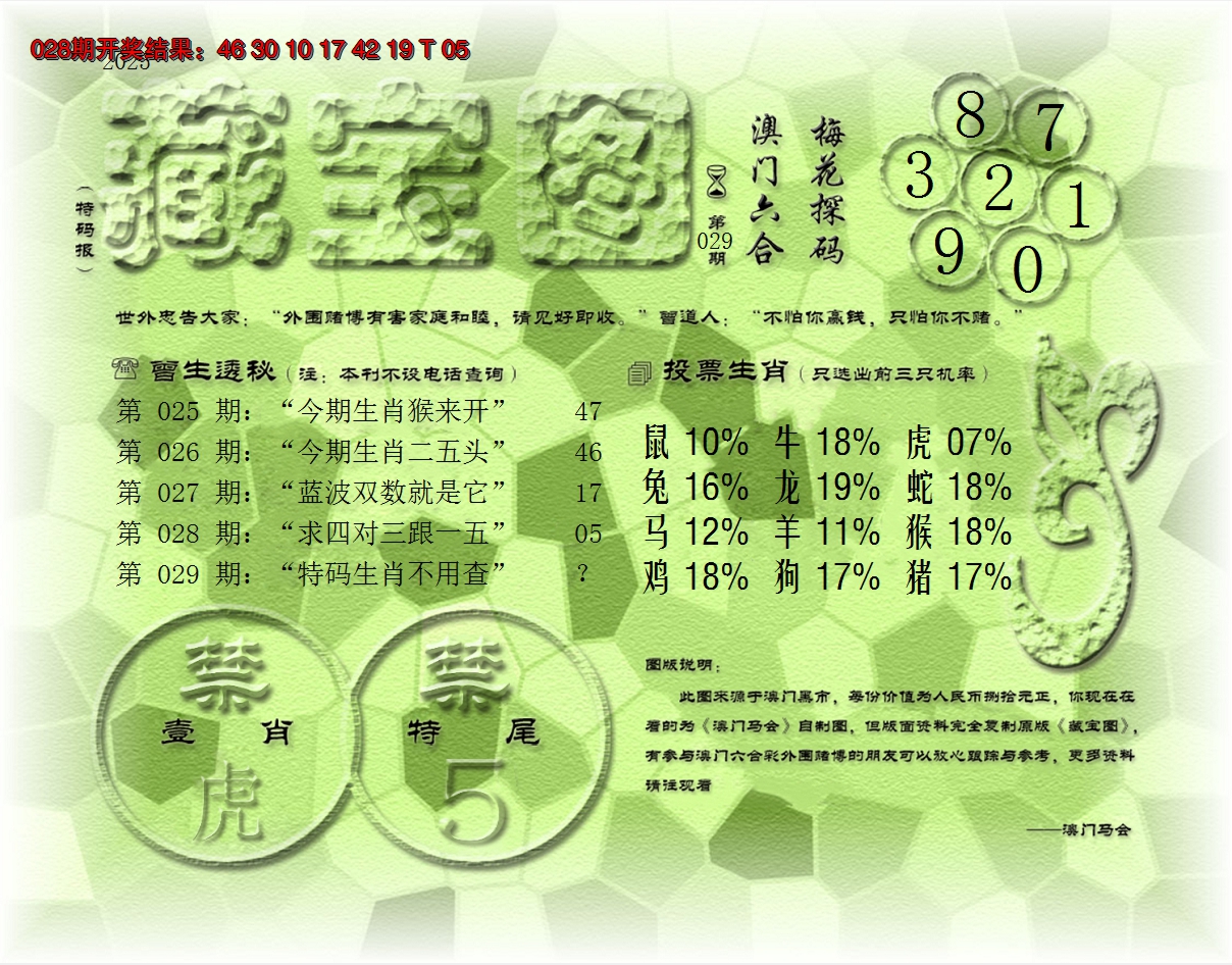 2025029期老《藏宝图》