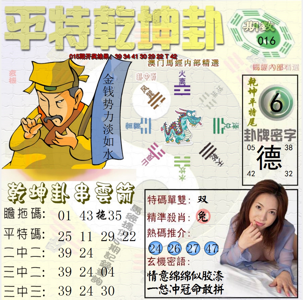 2025016期平特乾坤卦