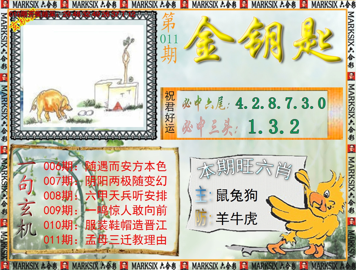 2025011期《澳门金钥匙》