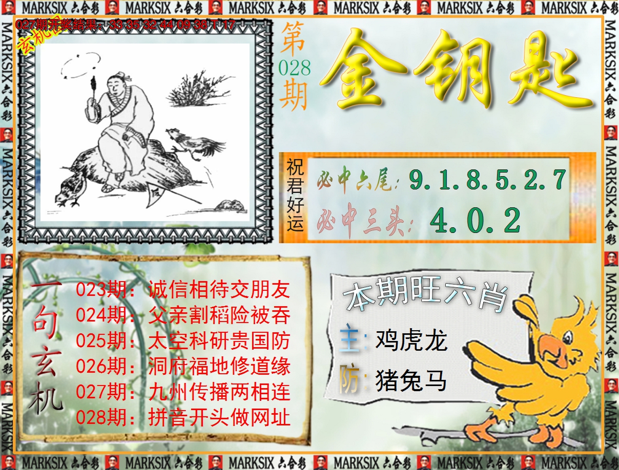2025028期《澳门金钥匙》