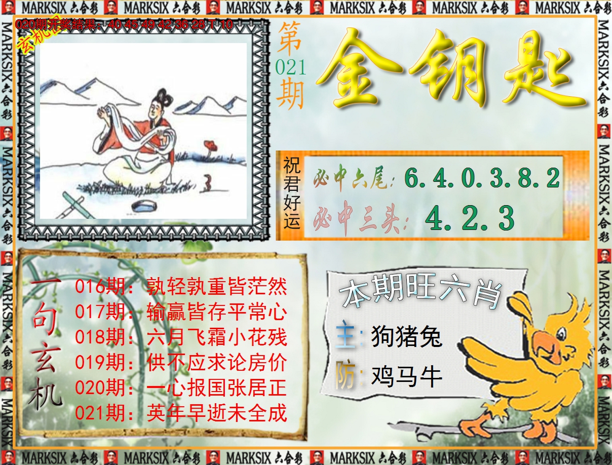 2025021期《澳门金钥匙》