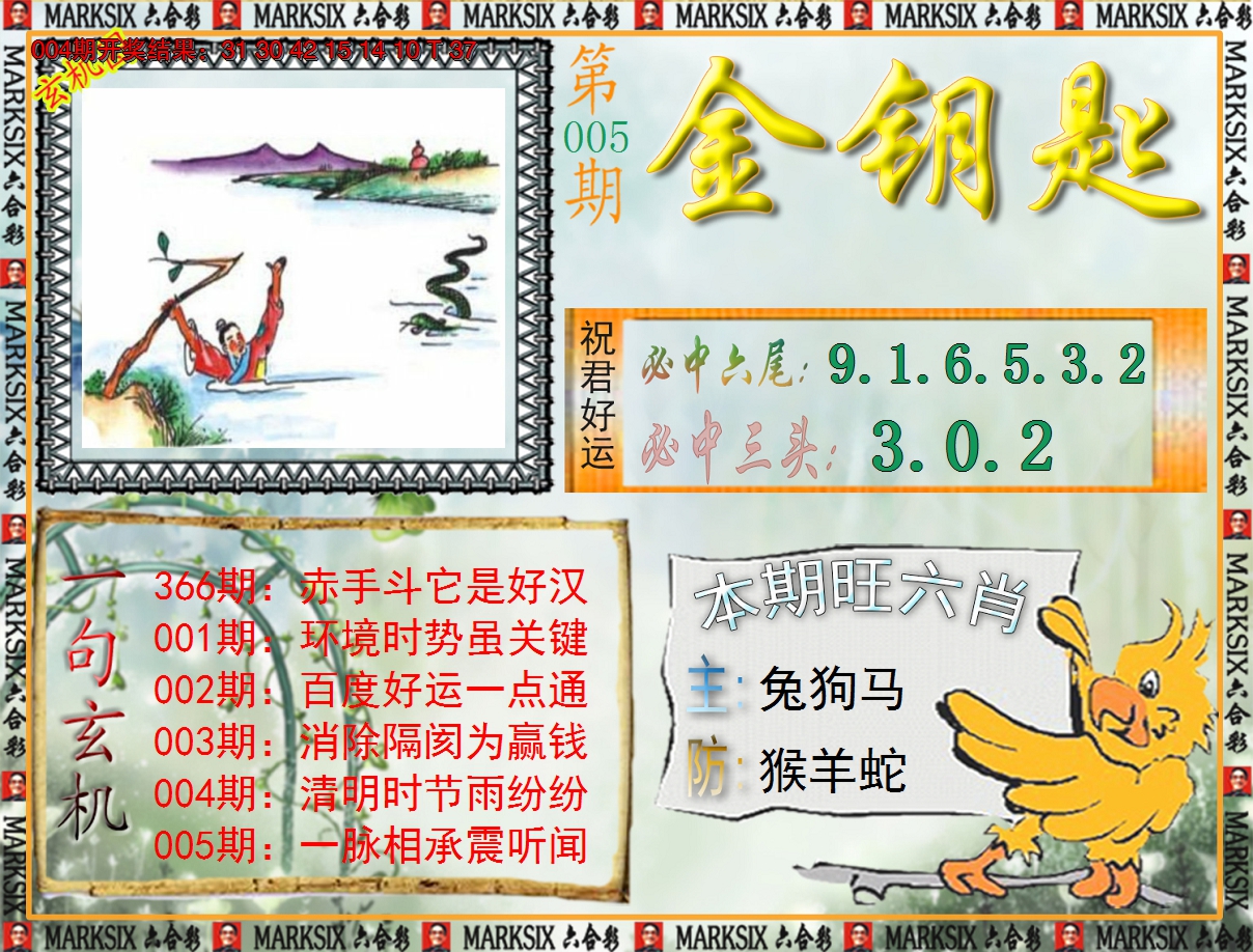 2025005期《澳门金钥匙》
