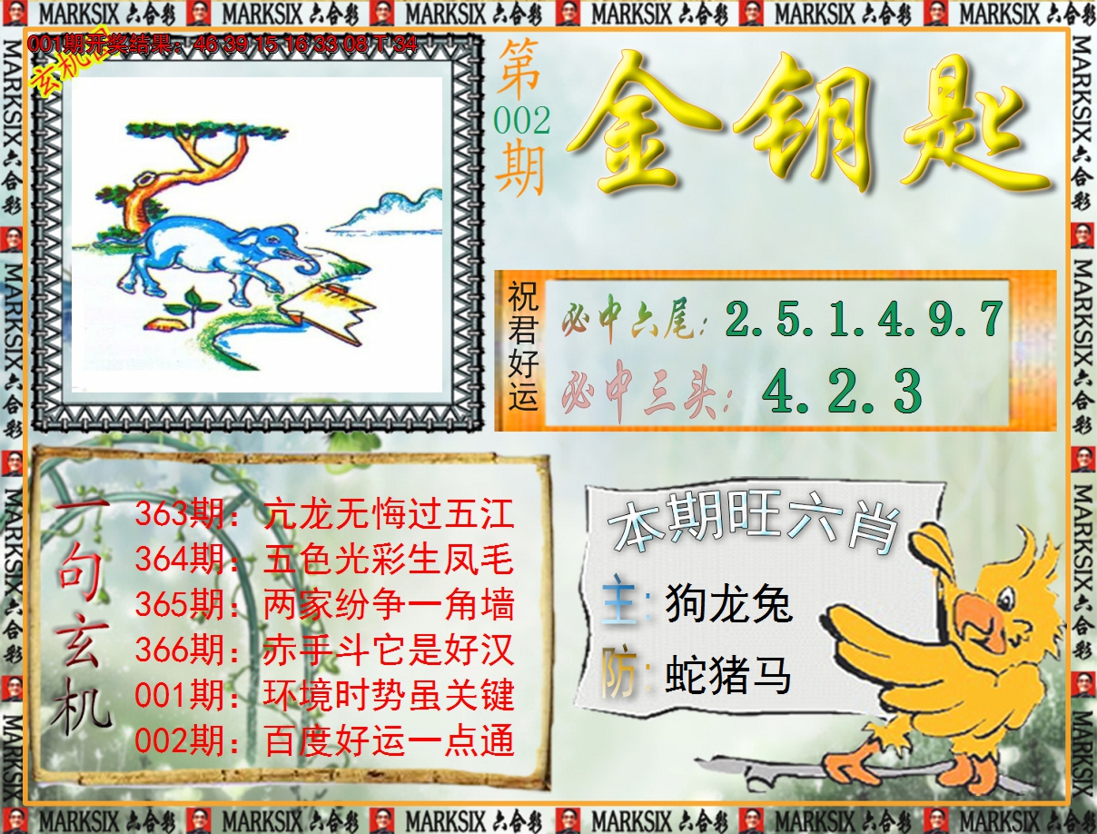 2025002期《澳门金钥匙》