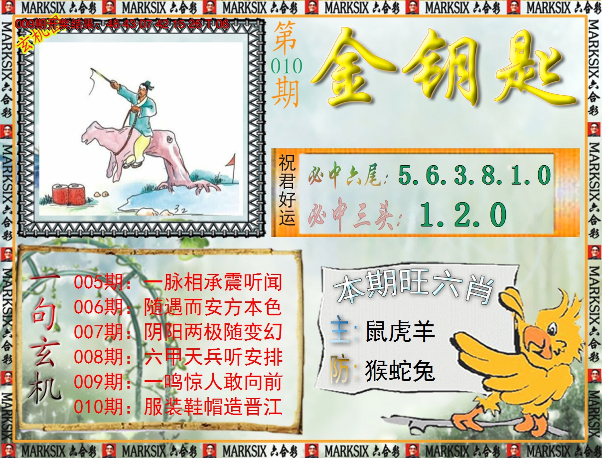 2025010期《澳门金钥匙》