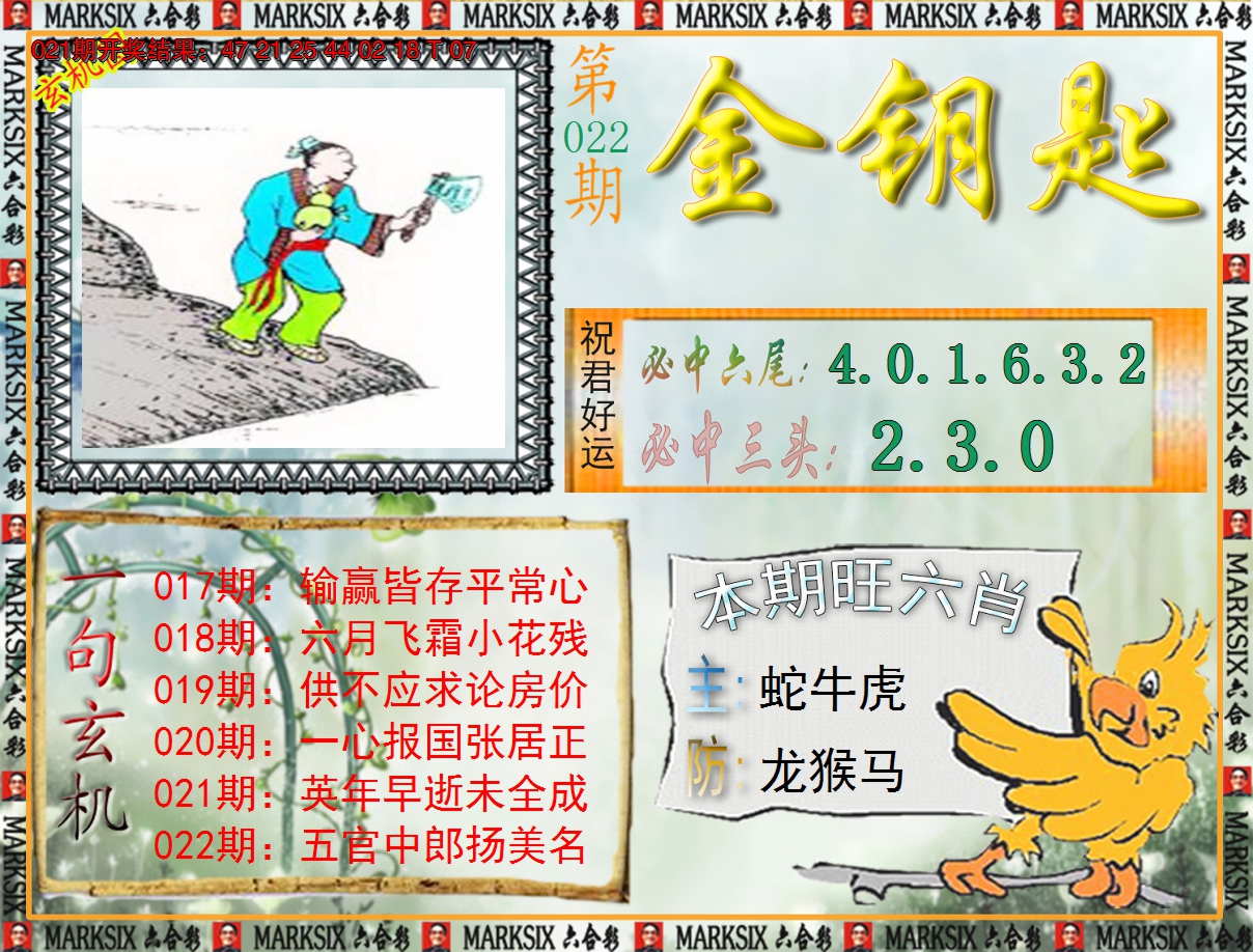 2025022期《澳门金钥匙》