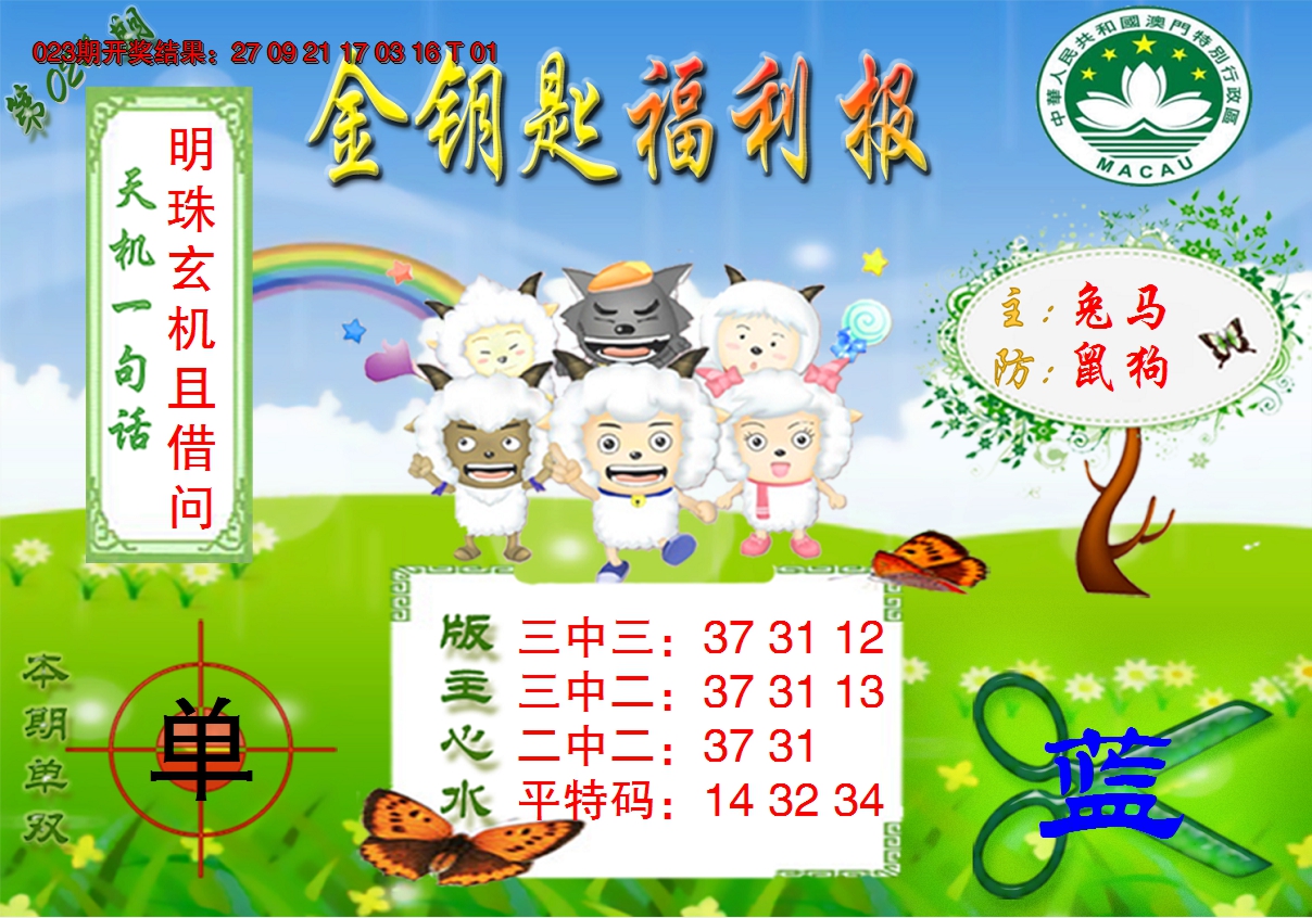 2025024期《金钥匙福利》