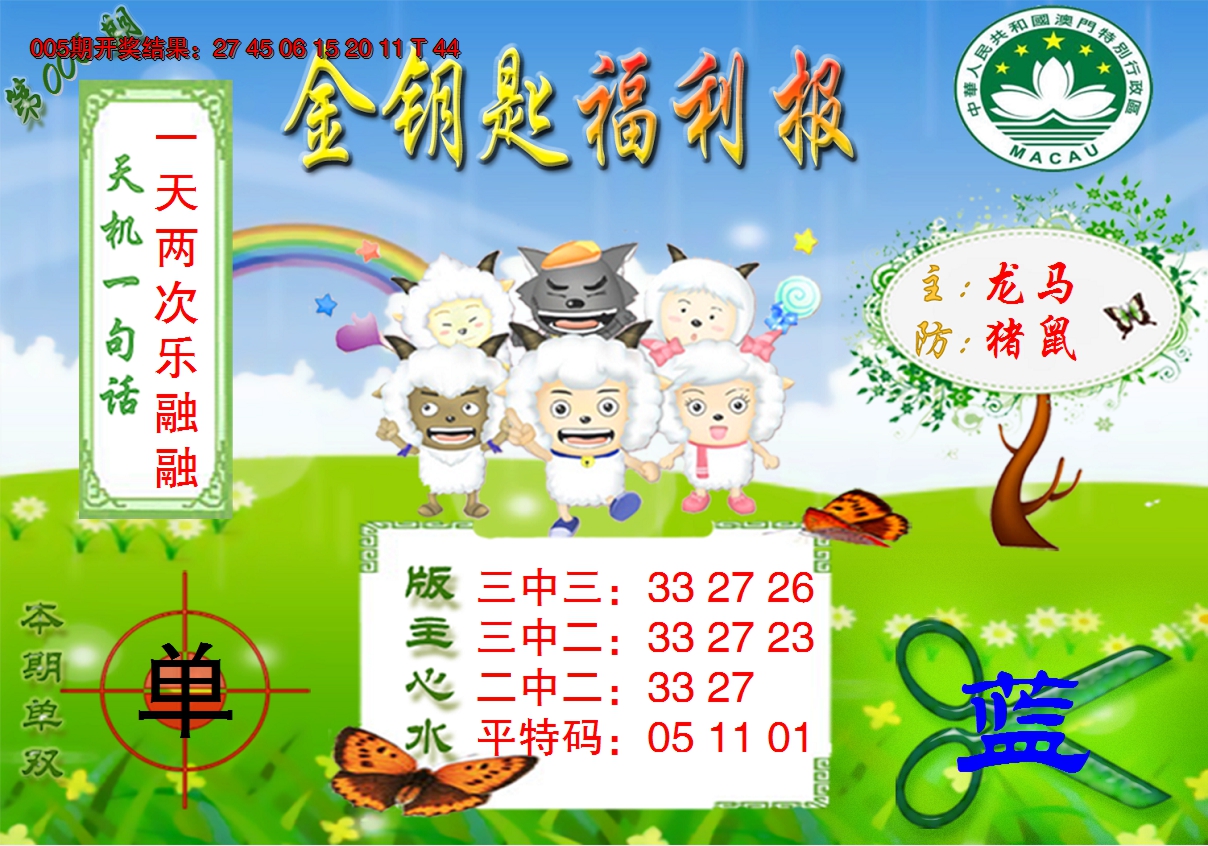 2025006期《金钥匙福利》