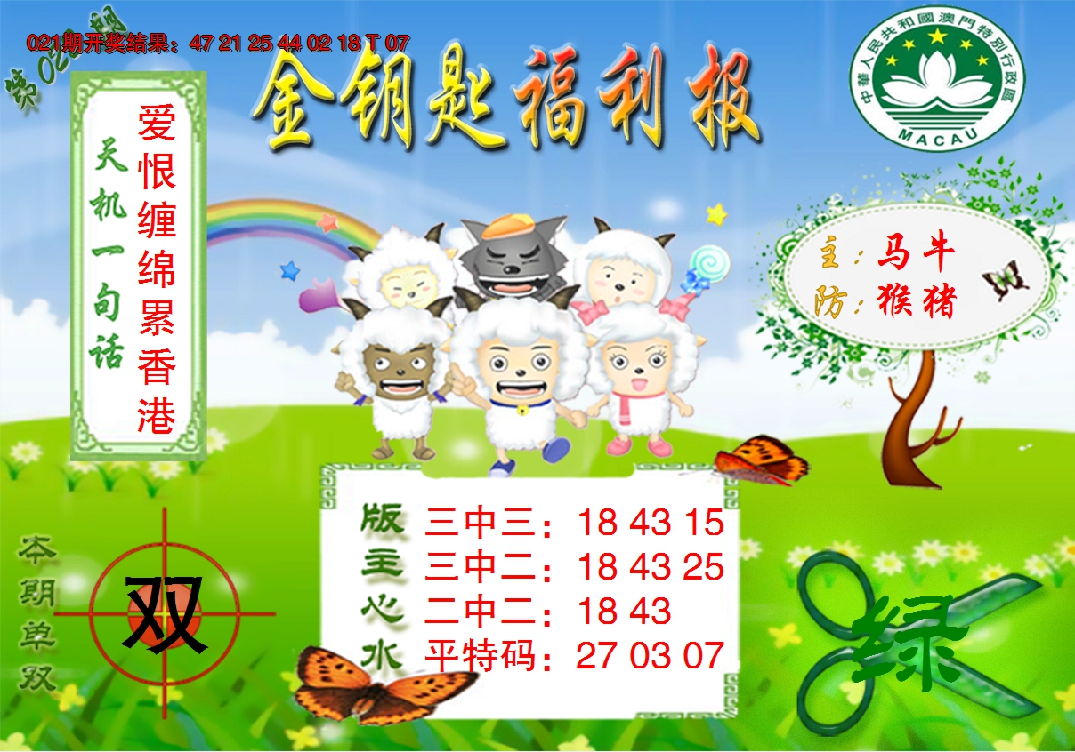 2025022期《金钥匙福利》