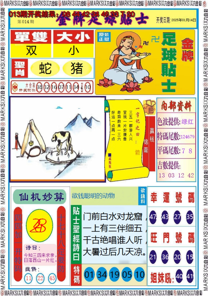 2025014期金牌足球贴士