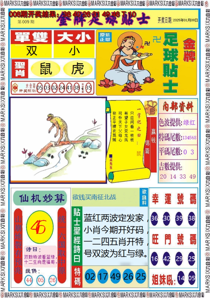2025009期金牌足球贴士